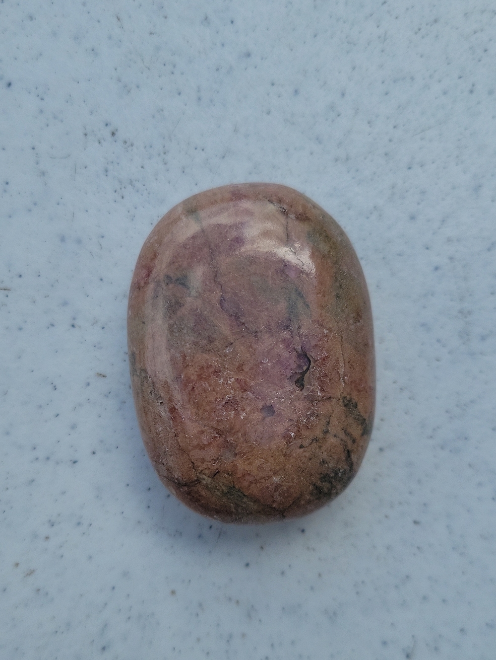 Rhodonite Crystal Palm Stone